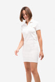 Vestido piqué MISS RIGBY GO Crudo