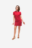 Vestido piqué MISS RIGBY GO Rojo