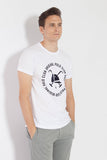 Camiseta CIRCLE HELMET Blanco